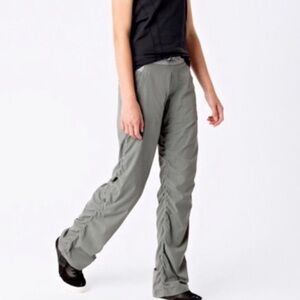 Ivivva Lululemon Girls 14 Gray Dance Studio Pants Live To Move Pull On Atheltic